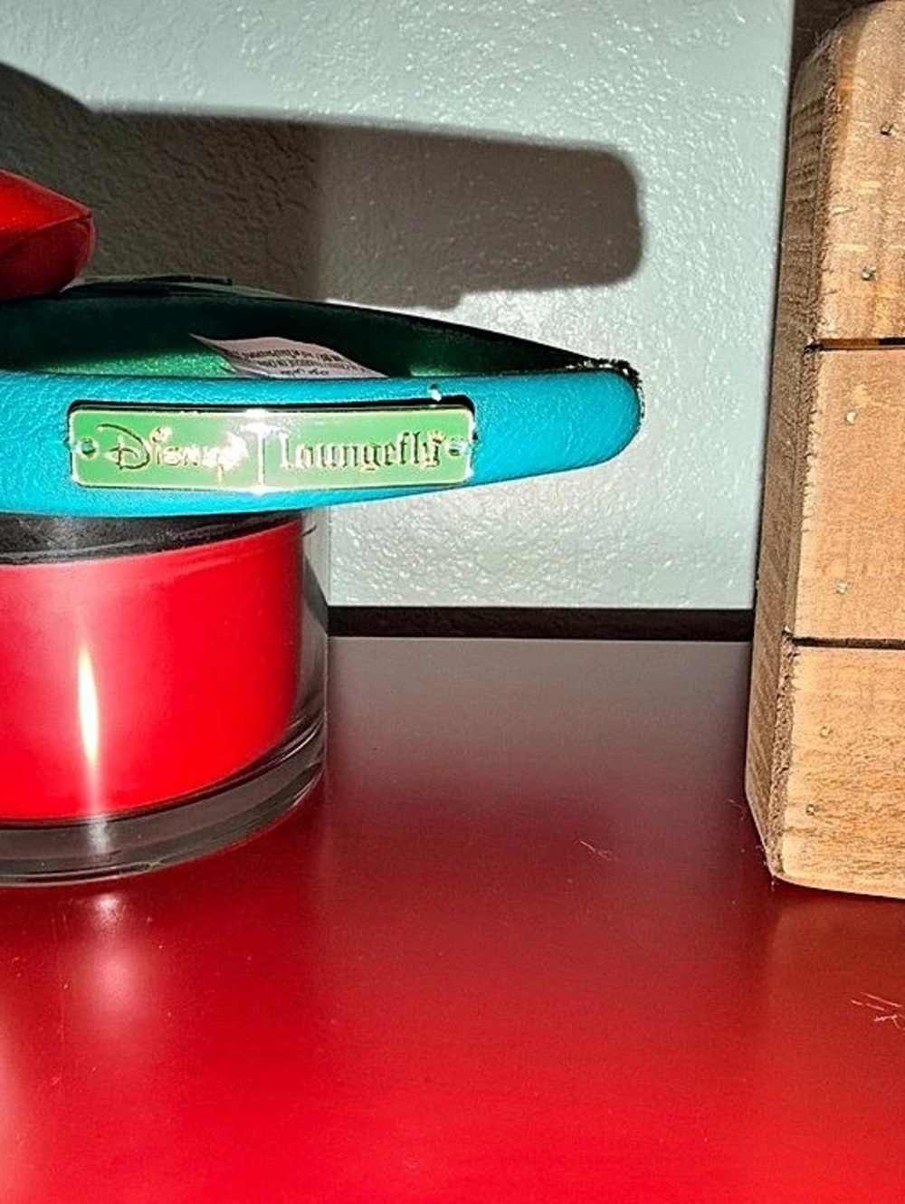 Disney Mickey & Minnie Christmas Ear Headband Green & Red - Picture 8 of 8